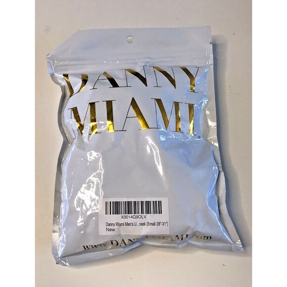 New Men's Danny Miami Greek Key Bikini Swim Brief S Small Sexy Gay - Picture 2 of 8